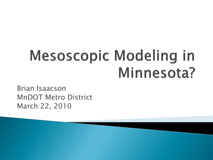 brian isaacson mndot metro district march 22 2010 n.w