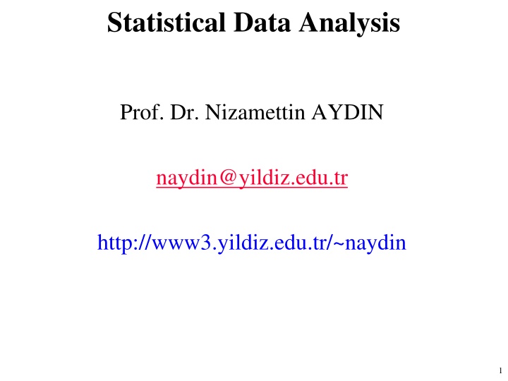 Analysis of Variance (ANOVA)