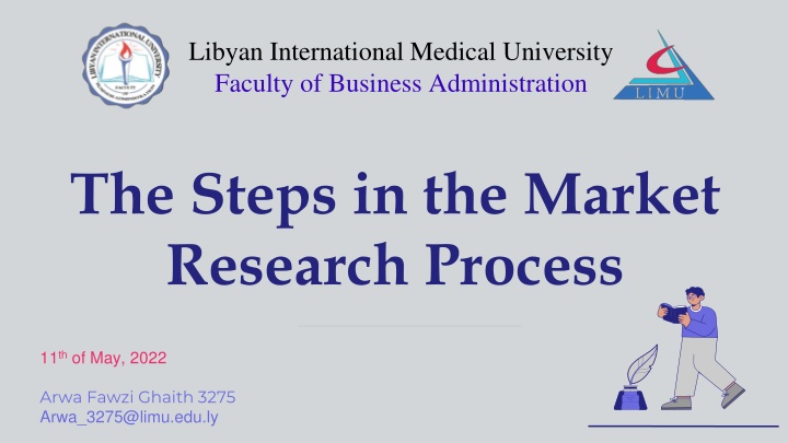 Steps in Market Research Process at Libyan International Medical University