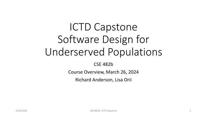 ictd capstone software design for underserved n.w