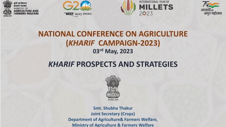 National Conference on Agriculture (Kharif Campaign 2023) Highlights