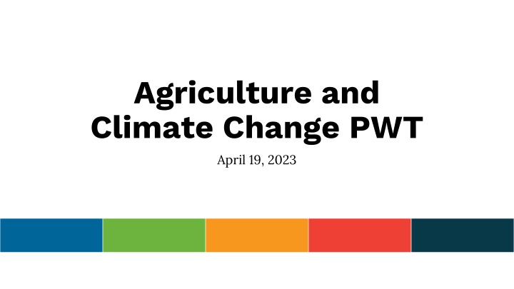 agriculture and climate change pwt april 19 2023 n.w