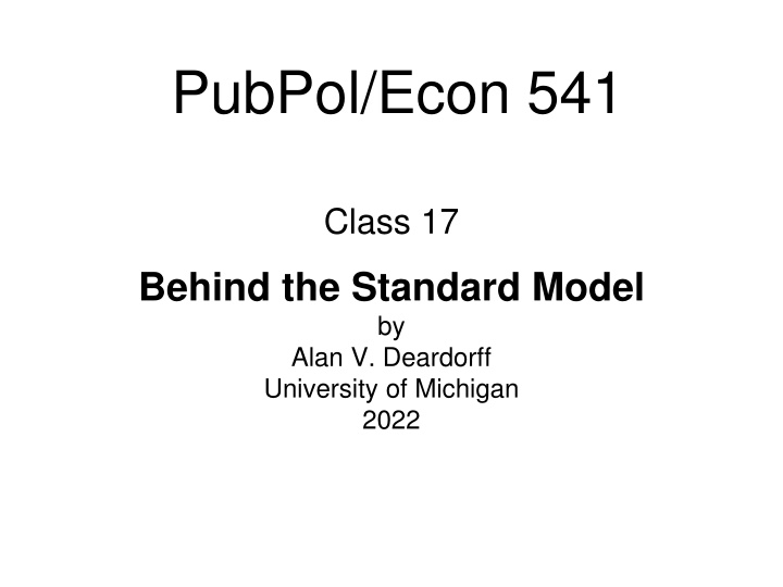 pubpol econ 541 n.w