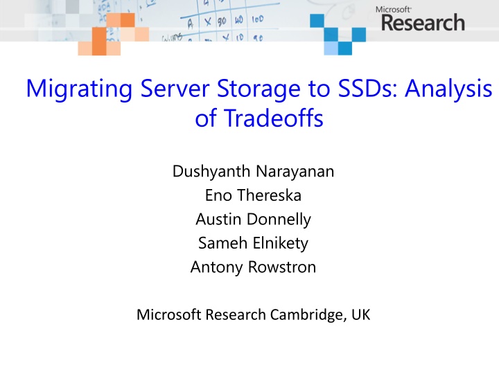 migrating server storage to ssds analysis n.w