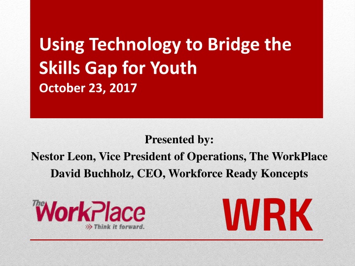 Using Technology to Bridge Skills Gap for Youth