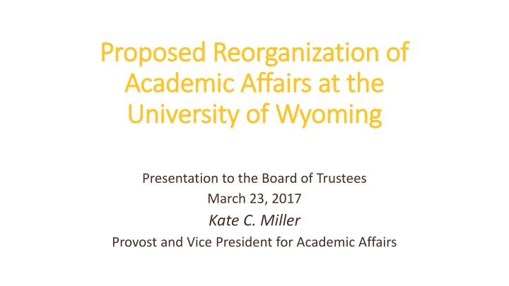 proposed reorganization of proposed n.w