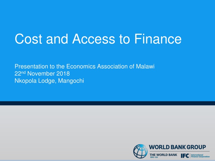 cost and access to finance n.w