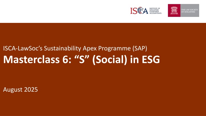 isca lawsoc s sustainability apex programme n.w