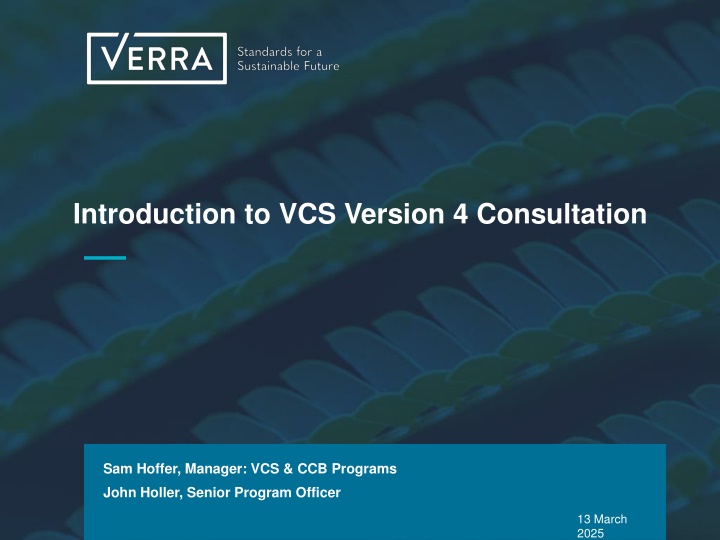 introduction to vcs version 4 consultation n.w