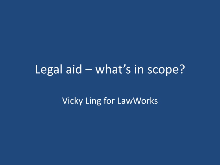 legal aid what s in scope n.w