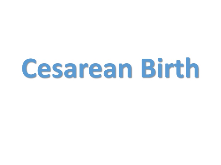 cesarean birth n.w