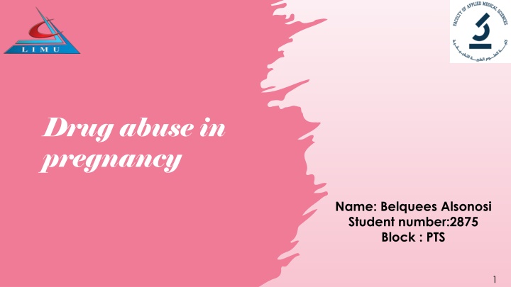 drug abuse in pregnancy n.w