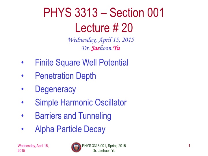 Finite Square-Well Potential and Penetration Depth
