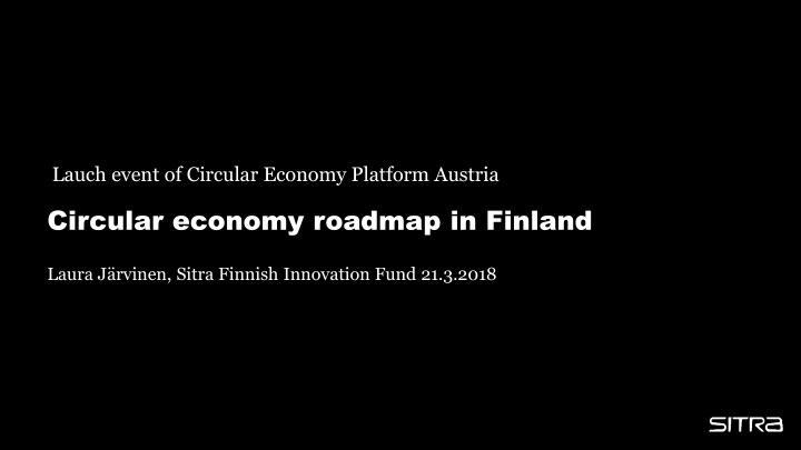Circular Economy Platform: Building a Sustainable Future in Finland