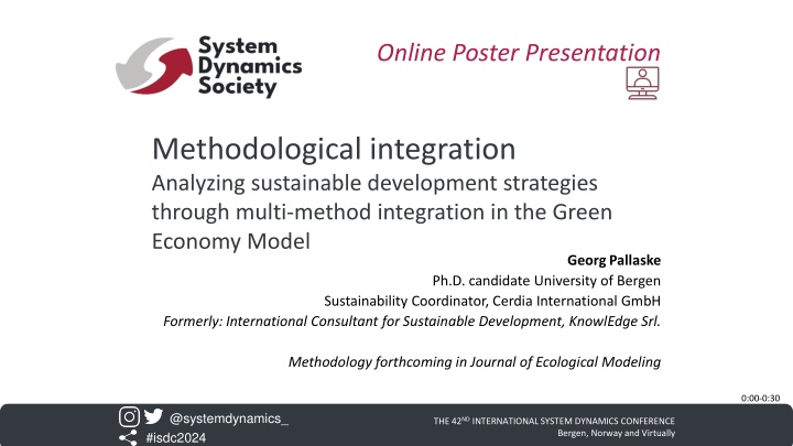 Methodological Integration for Analyzing Sustainable Development Strategies