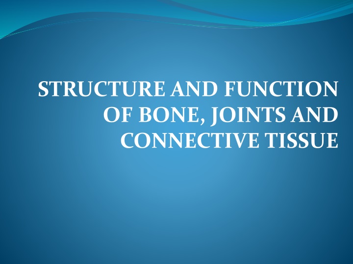 structure and function of bone joints n.w