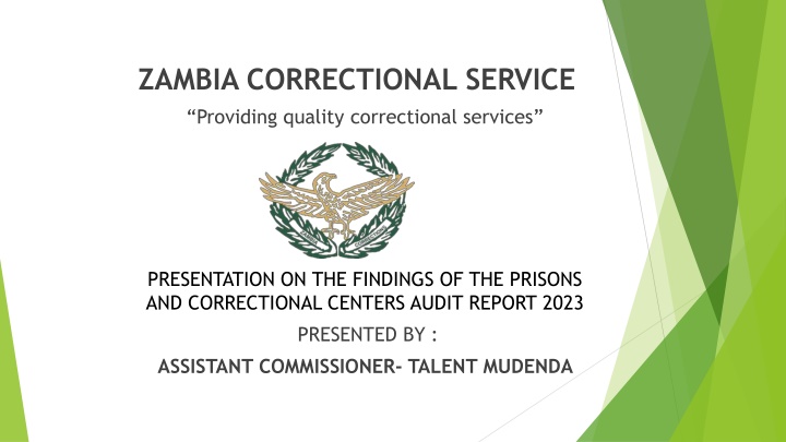 zambia correctional service providing quality n.w