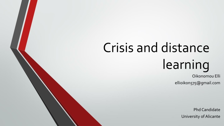 crisis and distance n.w