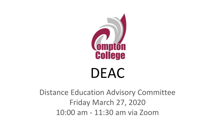 DEAC Advisory Committee Meeting Highlights