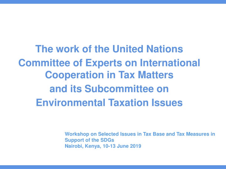 the work of the united nations committee n.w