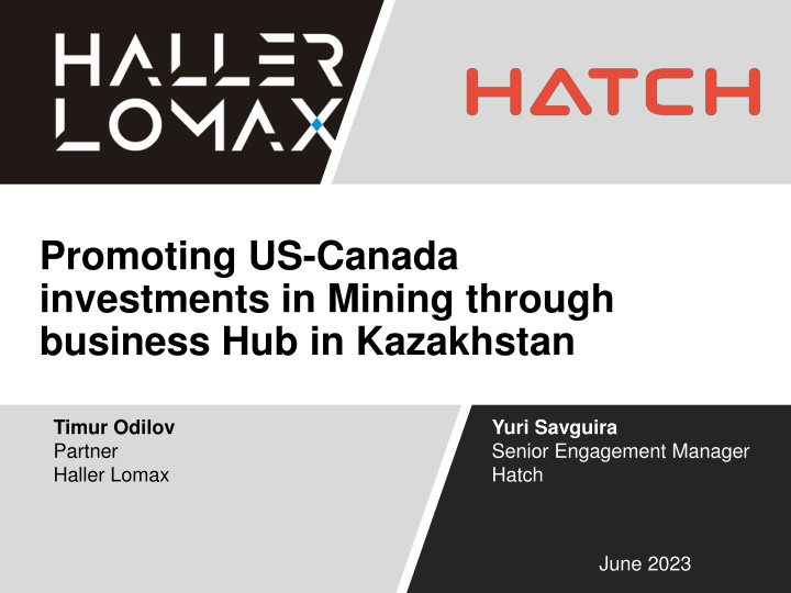 promoting us canada investments in mining through n.w