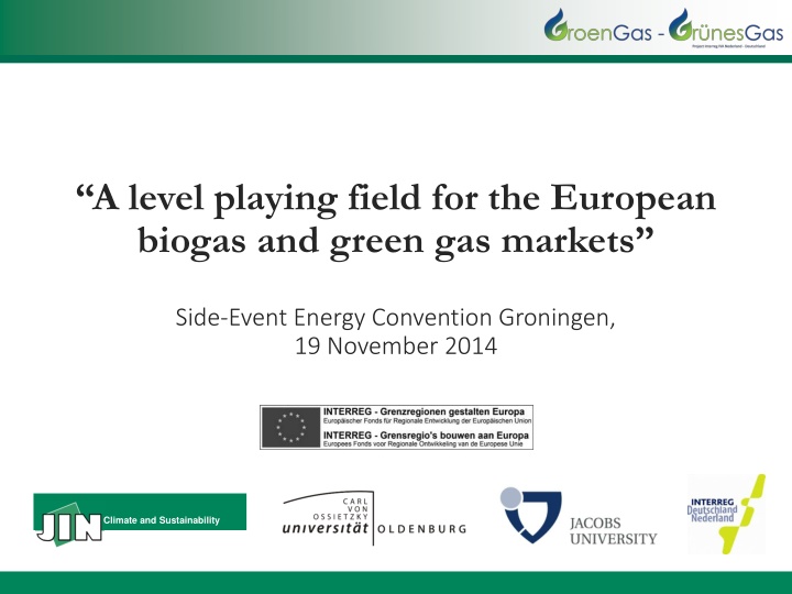 European Biogas Market: Cross-Border Trade and Policy Harmonisation