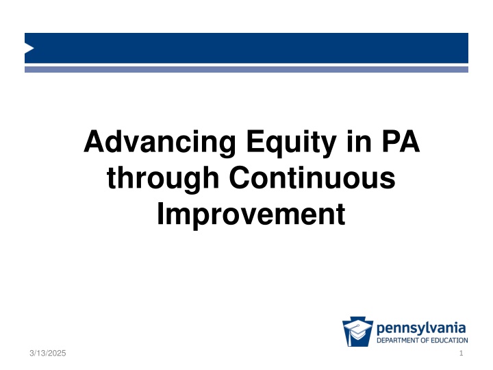 advancing equity in pa through continuous n.w