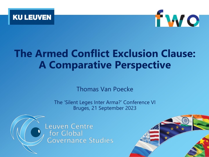 Armed Conflict Exclusion Clauses: A Comparative Perspective