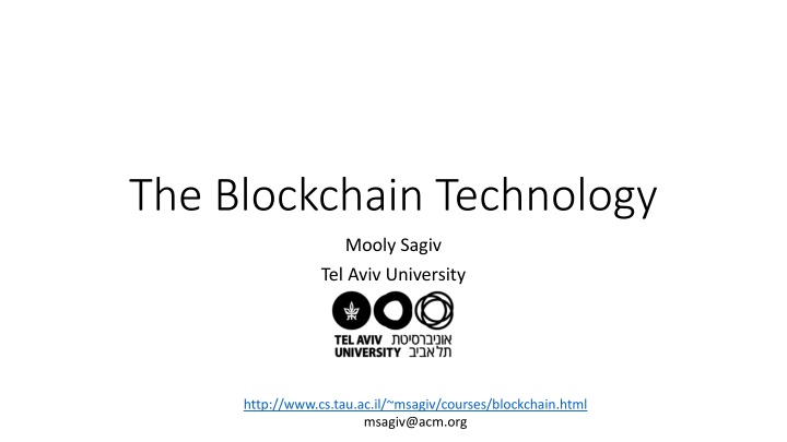the blockchain technology n.w