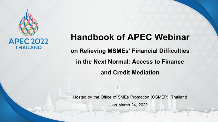 handbook of apec webinar on relieving msmes n.w