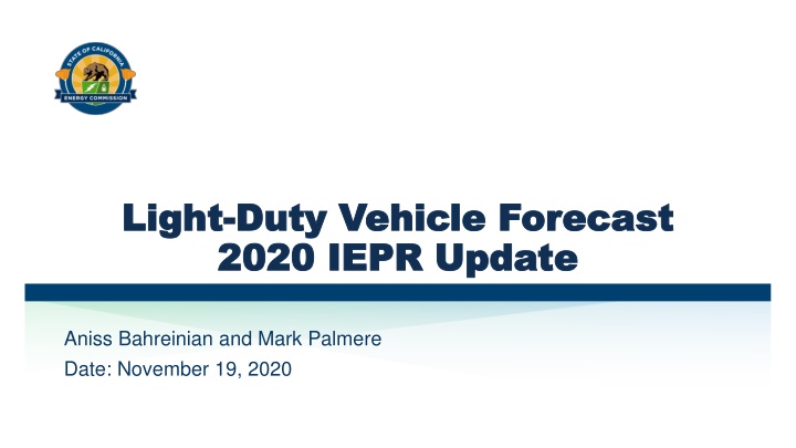 Light Light Duty Vehicle Forecast Update 2020