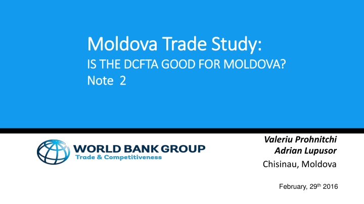 Analysis of Moldova's DCFTA Impact and Strategic Trade Options
