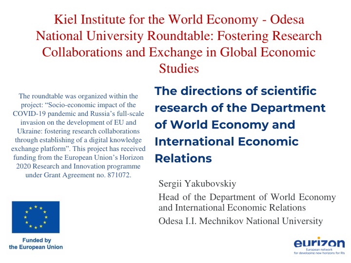 kiel institute for the world economy odesa n.w