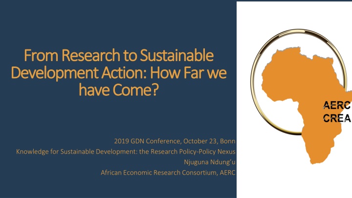 Capacity Building in Africa: 31 Years of Sustainable Development Action