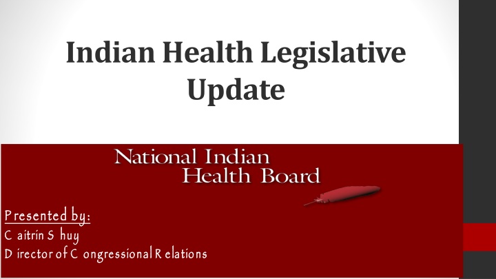 indian health legislative update n.w