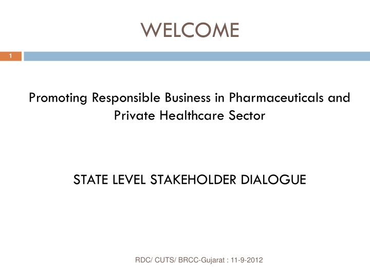 Promoting Responsible Business in Pharmaceuticals and Private Healthcare Sector