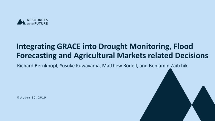 integrating grace into drought monitoring flood n.w