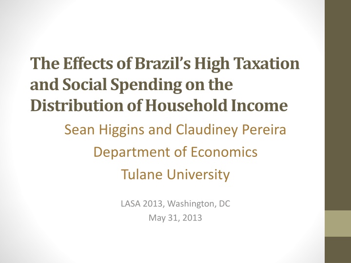 Brazil's Taxation Impact on Household Income Distribution