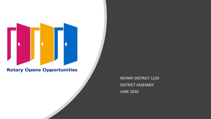 Rotary District 1230 Foundation Goals and Giving