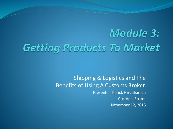 shipping logistics and the benefits of using n.w