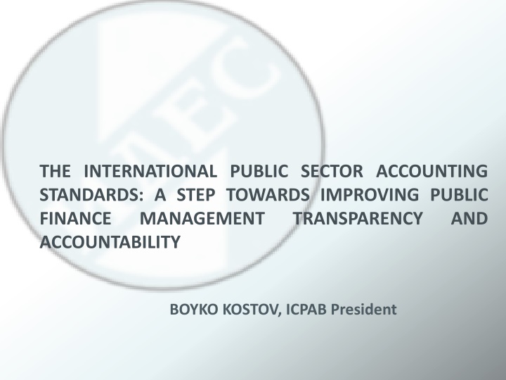 Improving Public Finance Management and Accountability