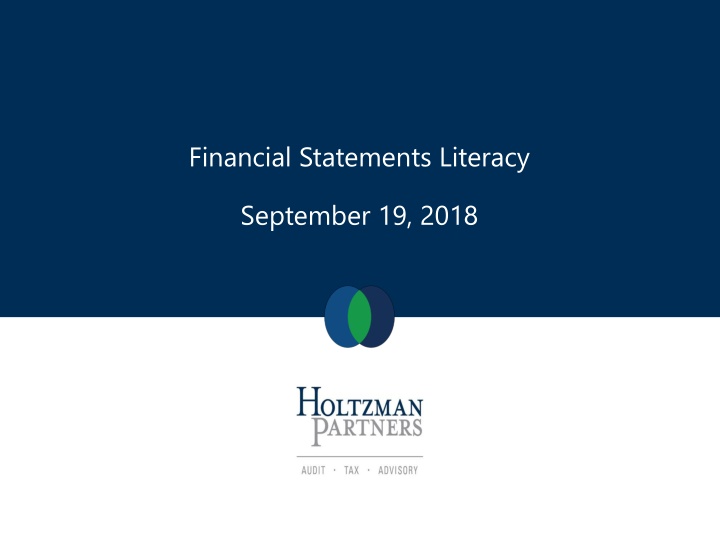 Financial Statements Literacy Overview