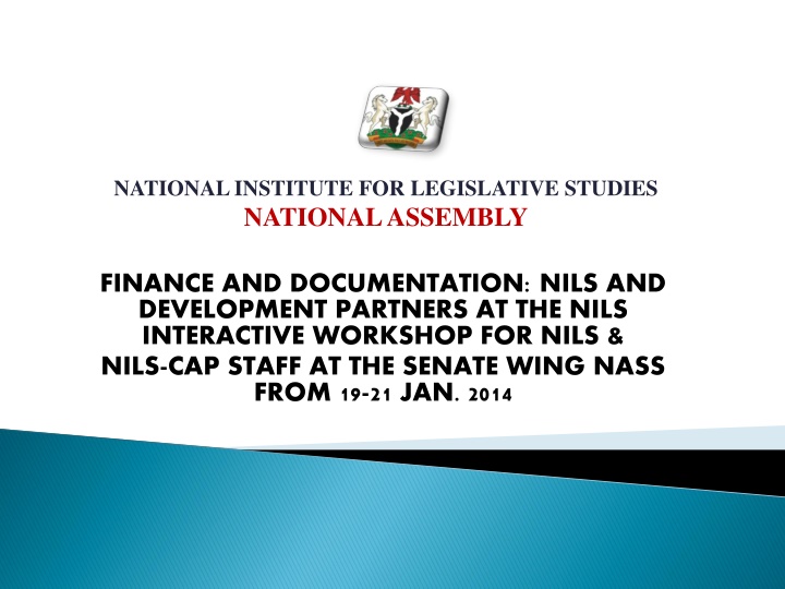 Finance and Management Guidelines at National Institute for Legislative Studies