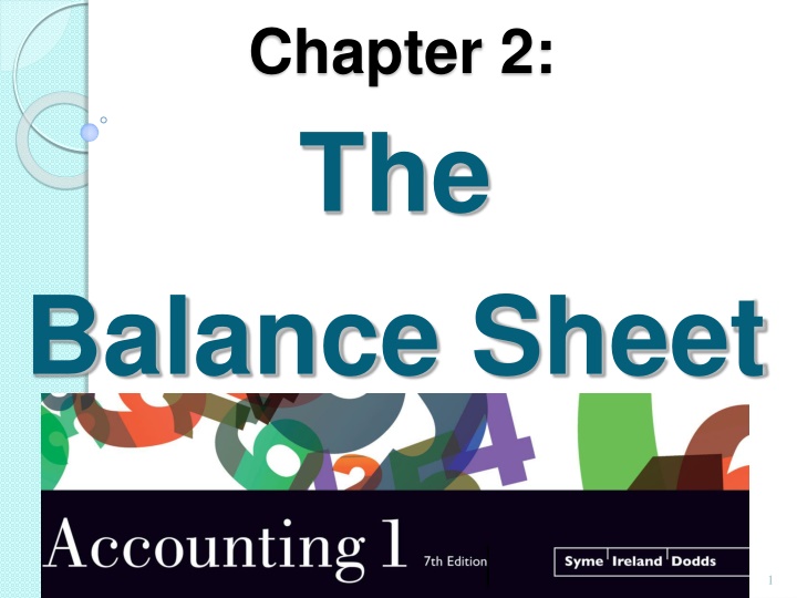 Chapter 2: The Balance Sheet Overview