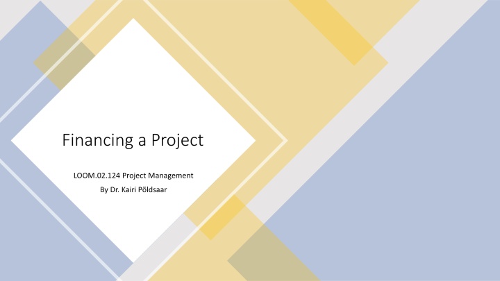 Financing a Project