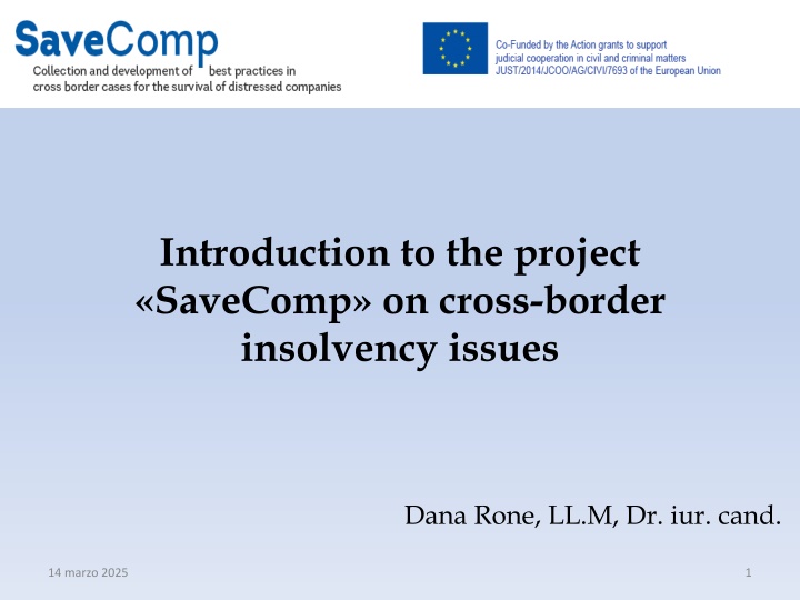 introduction to the project savecomp on cross n.w