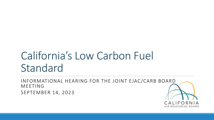 california s low carbon fuel standard n.w
