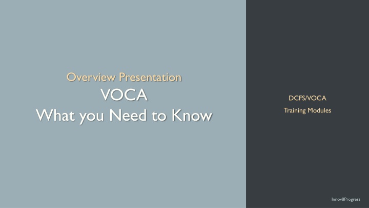 overview presentation voca what you need to know n.w