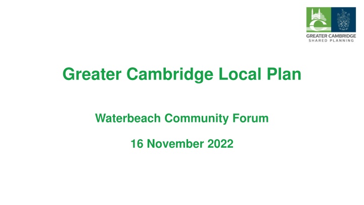 Greater Cambridge Local Plan