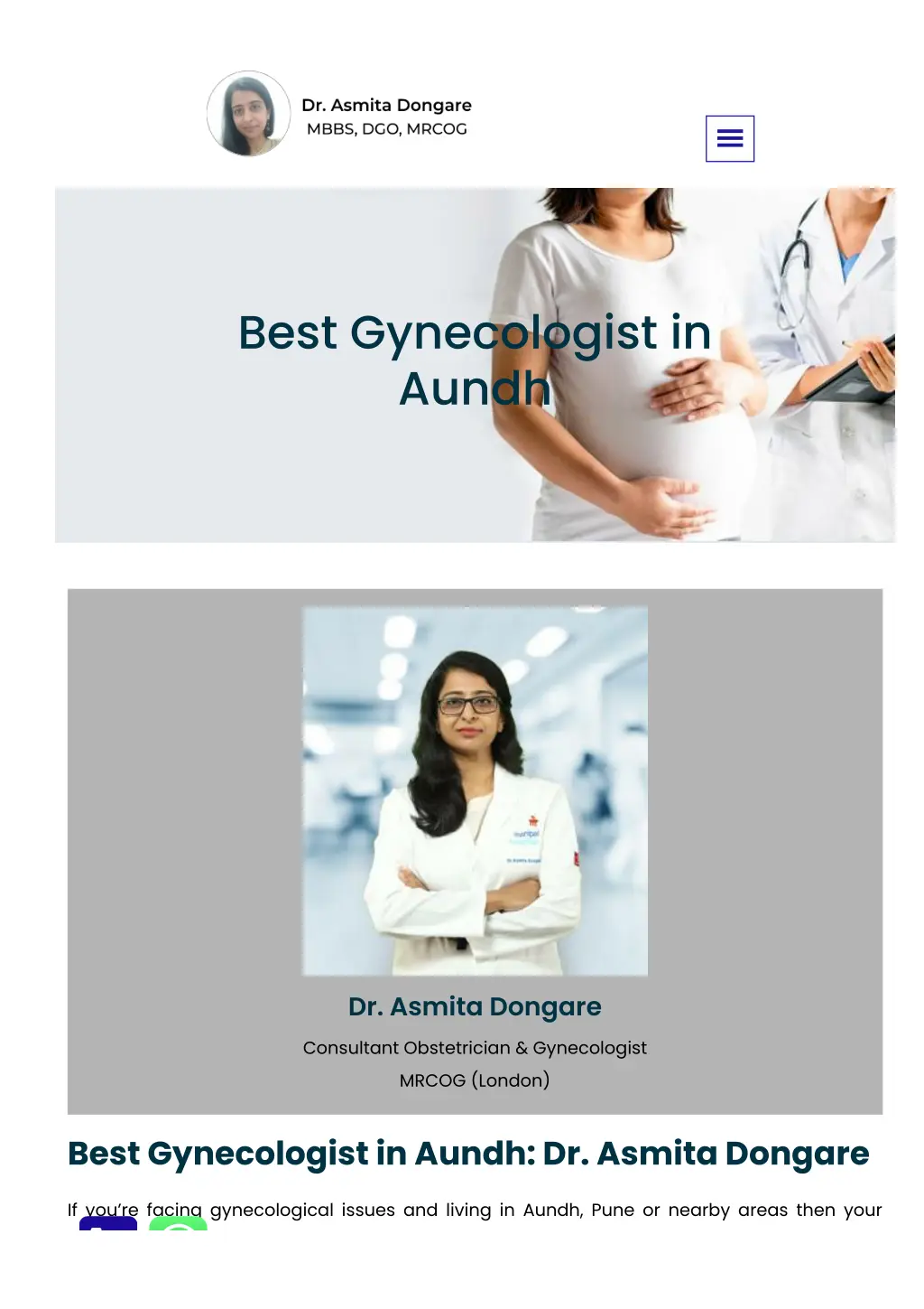 best gynecologist in aundh n.